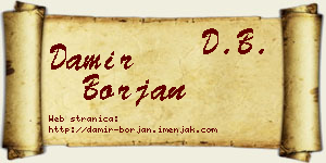Damir Borjan vizit kartica